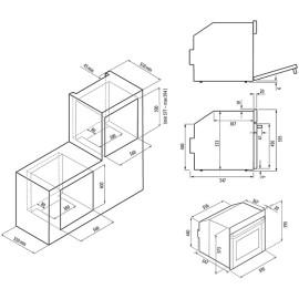 Духовой шкаф KRONA MAGNETE 60 BL/BL