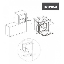 Духовой шкаф HYUNDAI HEO 6636 BE