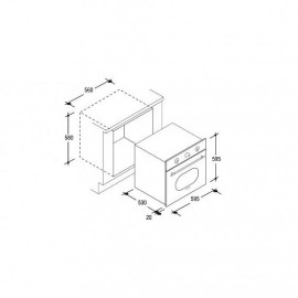 Духовой шкаф CANDY fcl 624 ba