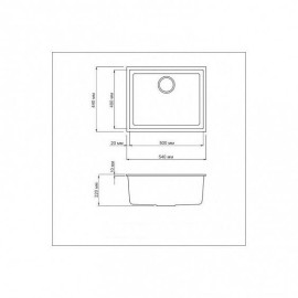 Мойка OMOIKIRI bosen 54-u-be tetogranit/бежевый 4993162
