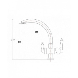 Смеситель ZORG ZR 327 YF BR