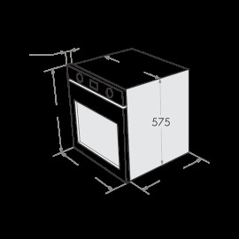 Духовой шкаф MAUNFELD meoh.6711w (цвет белый+белое стекло )