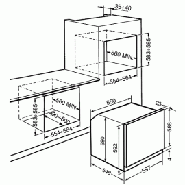 Духовой шкаф SMEG sf6390xe