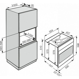 Духовой шкаф MIELE h 2461 b edst/clst