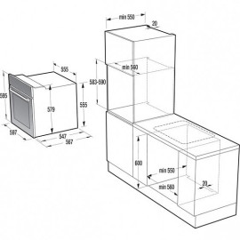 Духовой шкаф GORENJE Infinity BO627INB черный