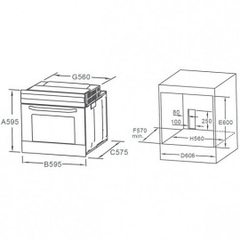 Духовой шкаф MIDEA MO68100GW