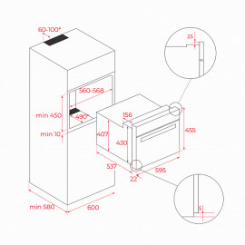 Духовой шкаф TEKA HLC 8440 C FULL BLACK (111160028)