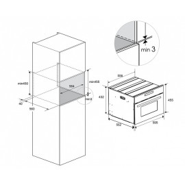 Духовой шкаф MEFERI MEO609BK MICROWAVE