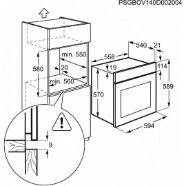 Духовой шкаф ELECTROLUX EZB53430AK
