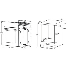 Духовой шкаф EVELUX EO 430 PB
