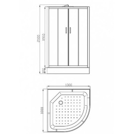 Душевая кабина PARLY EC103