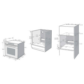 Духовой шкаф KORTING OKB 1360 CSGW MW