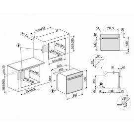 Духовой шкаф SMEG sf6395xe