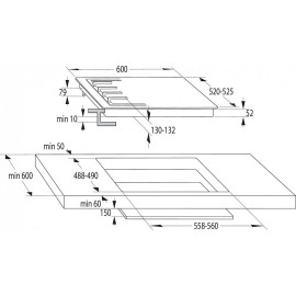 Газовая панель GORENJE GW 642 CLB