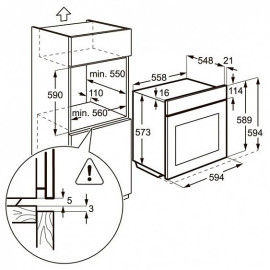 Духовой шкаф ZANUSSI zob 35712 bk