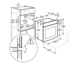 Духовой шкаф ELECTROLUX EOF3H50BX