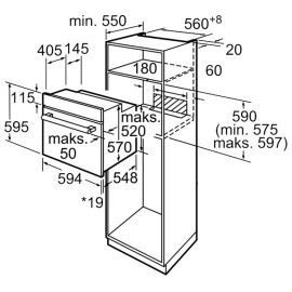 Духовой шкаф BOSCH HBF154YS0