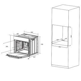 Духовой шкаф MEFERI MEO6013BK ULTRA