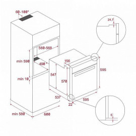 Духовой шкаф TEKA MAESTROPIZZA HLB 8510 P NIGHT RIVER BLACK