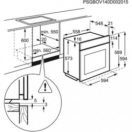 Духовой шкаф ELECTROLUX eob 53450 ax