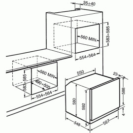 Многофункциональный духовой шкаф Smeg SFP6603NRE