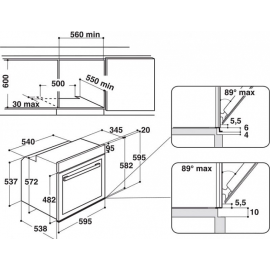Духовой шкаф WHIRLPOOL akzm 6610/tb