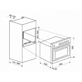 Духовой шкаф KUPPERSBERG sgg 663 c bronz
