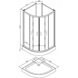 Душевая кабина AM.PM Joy W85C-001-090GT