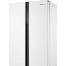 Холодильник WEISSGAUFF WSBS 500 Inverter NoFrost White Glass