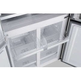 Холодильник WEISSGAUFF WCD 450 Bru Steel Glass NoFrost Inverter