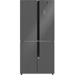 Холодильник WEISSGAUFF WCD 450 Bru Steel Glass NoFrost Inverter