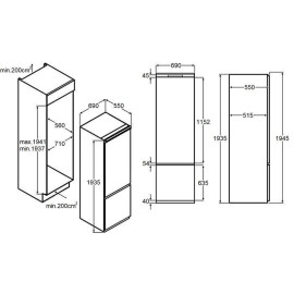 Холодильник MAUNFELD MBF193NFW1GR Inverter