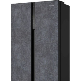 Холодильник WEISSGAUFF WSBS 500 Inverter NoFrost Rock Glass