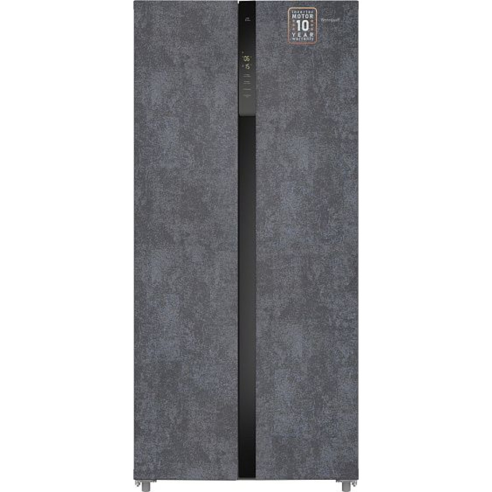 Холодильник WEISSGAUFF WSBS 500 Inverter NoFrost Rock Glass