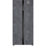Холодильник WEISSGAUFF WSBS 500 Inverter NoFrost Rock Glass