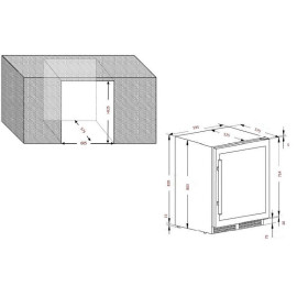 Винный шкаф CLIMADIFF CBU50D2B