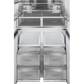 Холодильник WEISSGAUFF WCD 510 Built-in Inverter NoFrost Dark Inox