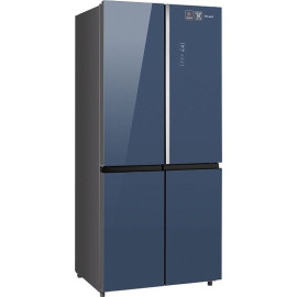 Холодильник WEISSGAUFF WCD 590 NoFrost Inverter Premium EcoFresh Blue Glass
