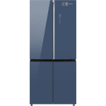 Холодильник WEISSGAUFF WCD 590 NoFrost Inverter Premium EcoFresh Blue Glass