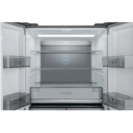 Холодильник WEISSGAUFF WCD 590 NoFrost Inverter Premium EcoFresh Blue Glass