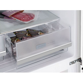 Холодильник WEISSGAUFF WCD 450 White Rock Glass NoFrost Inverter