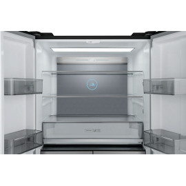 Холодильник WEISSGAUFF WCD 590 NoFrost Inverter Premium EcoFresh Black Glass