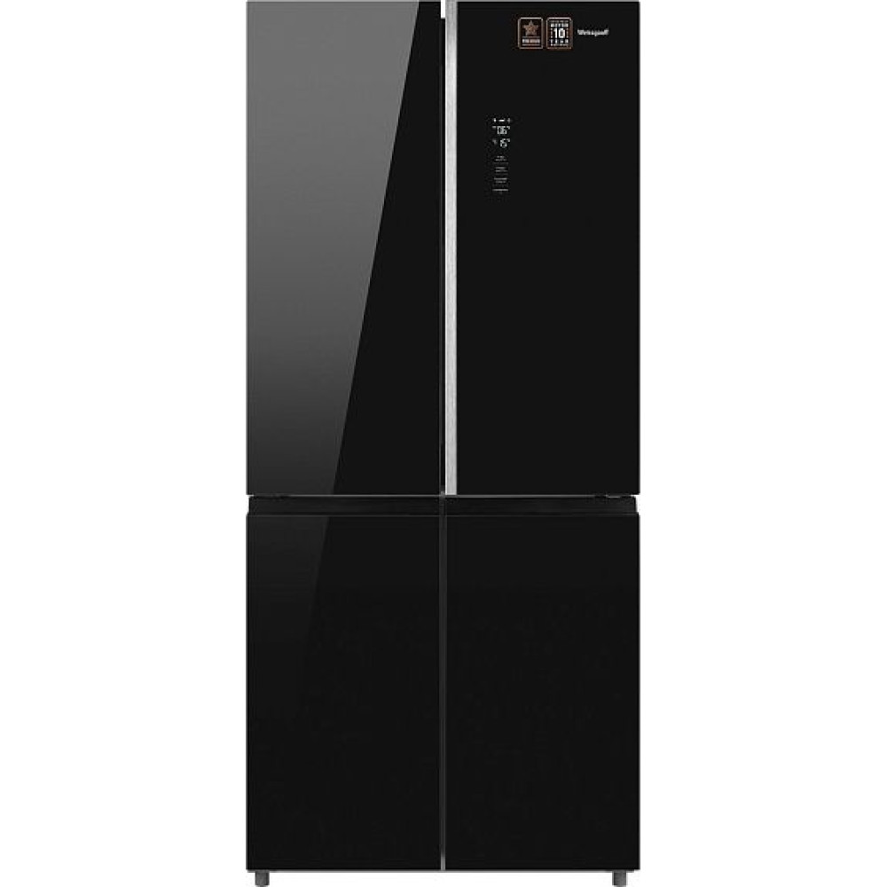 Холодильник WEISSGAUFF WCD 590 NoFrost Inverter Premium EcoFresh Black Glass
