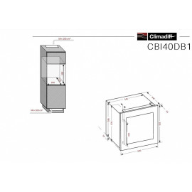 Винный шкаф CLIMADIFF CBI40DB1