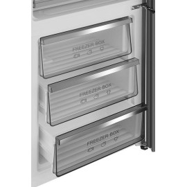 Холодильник WEISSGAUFF WRK 195 D Full NoFrost Bru Steel Glass