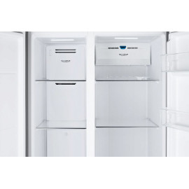 Холодильник WEISSGAUFF WSBS 600 NoFrost Inverter Inox Glass