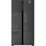 Холодильник WEISSGAUFF WSBS 600 NoFrost Inverter Inox Glass
