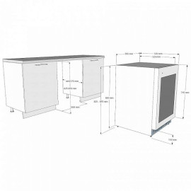 Винный шкаф KORTING KFW 803 DB GN
