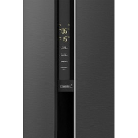 Холодильник WEISSGAUFF WSBS 600 NoFrost Inverter Inox Glass