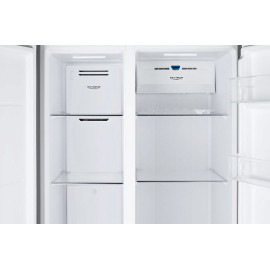 Холодильник WEISSGAUFF WSBS 600 NoFrost Inverter Bru Steel Glass